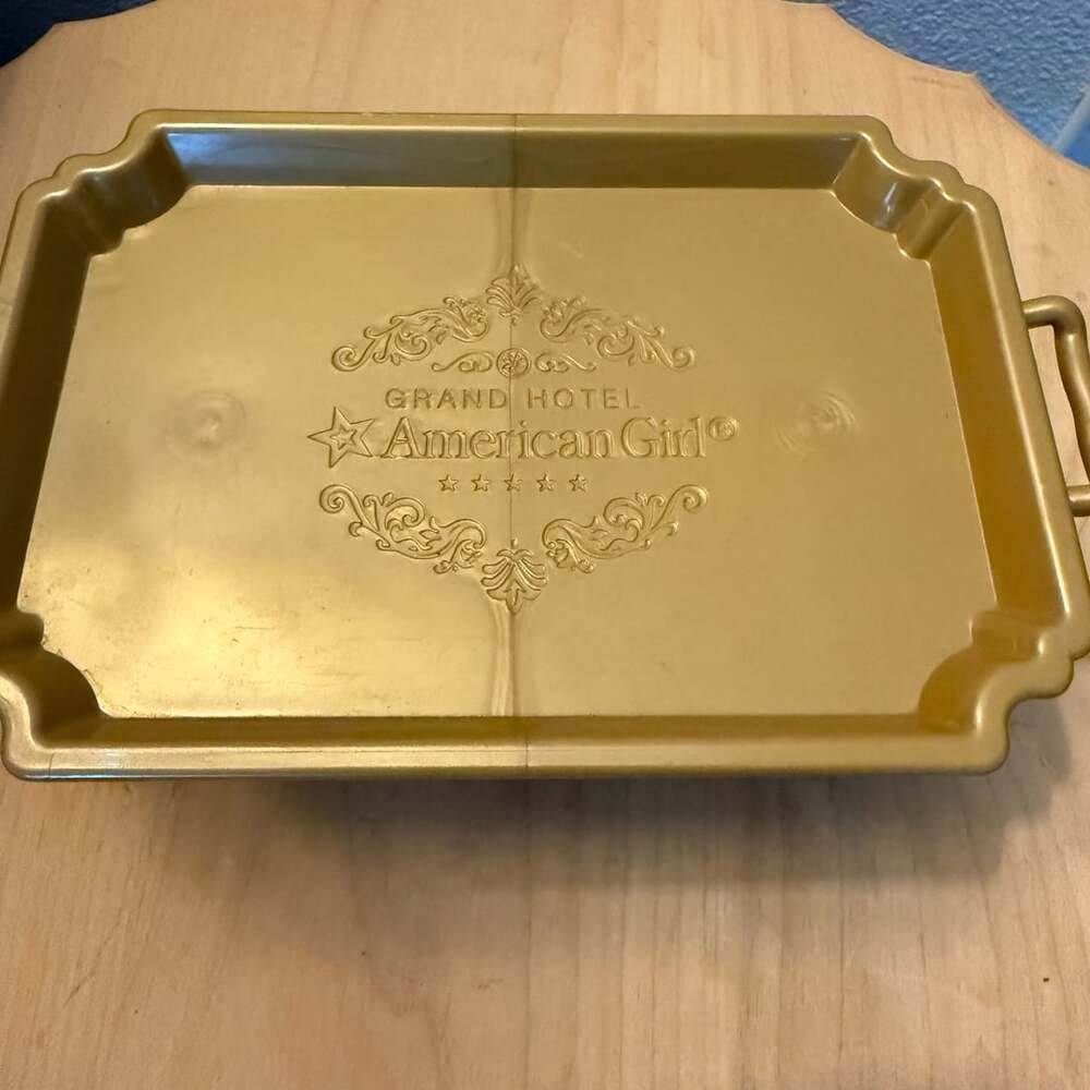 American Girl Grand Hotel Gold Folding Service Tray
